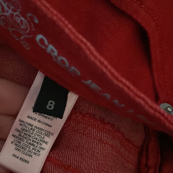 Express red low rise crop - Picture 8 of 9